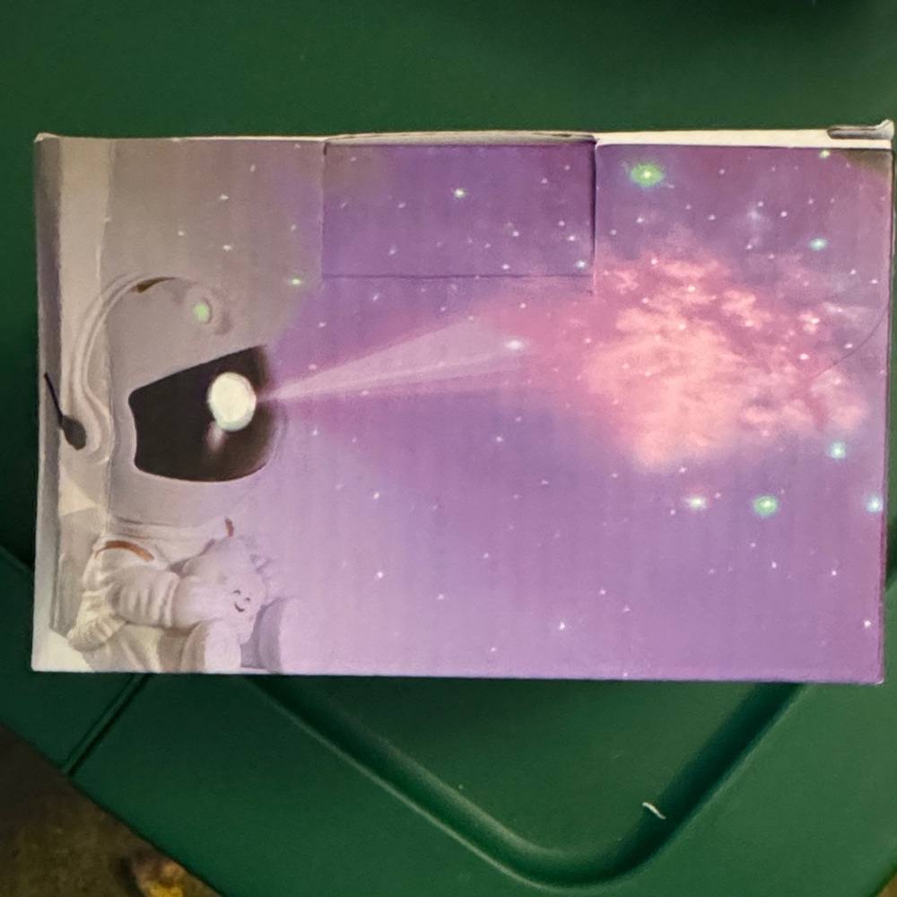 White Astronaut Night Light with Star Accent - Picture 2 of 3